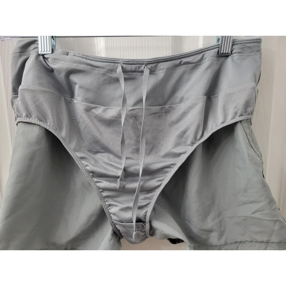 Nike Dri-Fit Womens Running Shorts Gray Size Medium Lined EUC